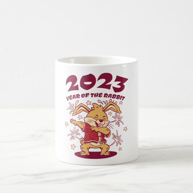Taza De Café Año Nuevo Chino 2023 - Año del Conejo (Centro)
