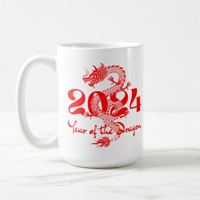 Taza De Café Año Nuevo Chino 2024 (Izquierda)