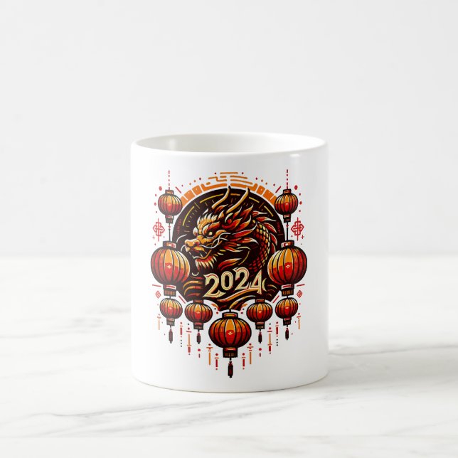 Taza De Café año nuevo chino 2024 (Centro)