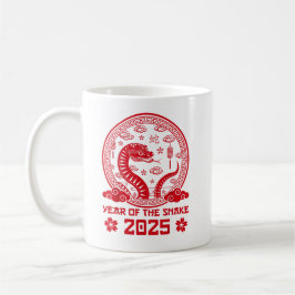 Taza De Café Año nuevo chino 2025 de la serpiente