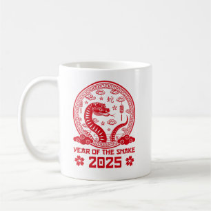 Taza De Café Año nuevo chino 2025 de la serpiente