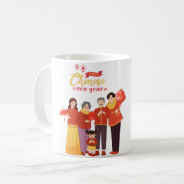 Taza De Café "Año Nuevo Chino, Celebrando la Prosperidad y el H
