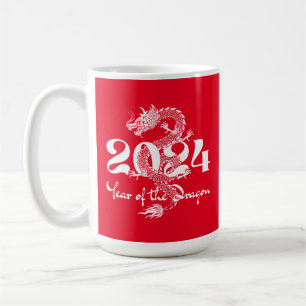 Taza De Café Año Nuevo Chino del Dragón 2024