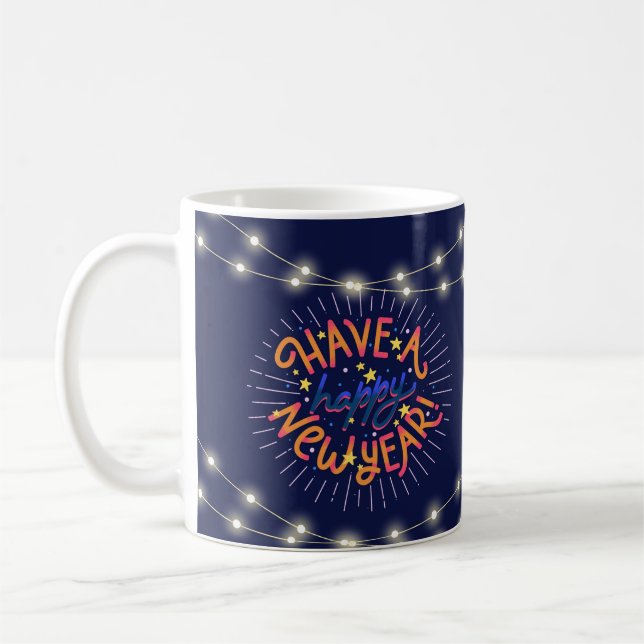 Taza De Café año nuevo feliz (Izquierda)