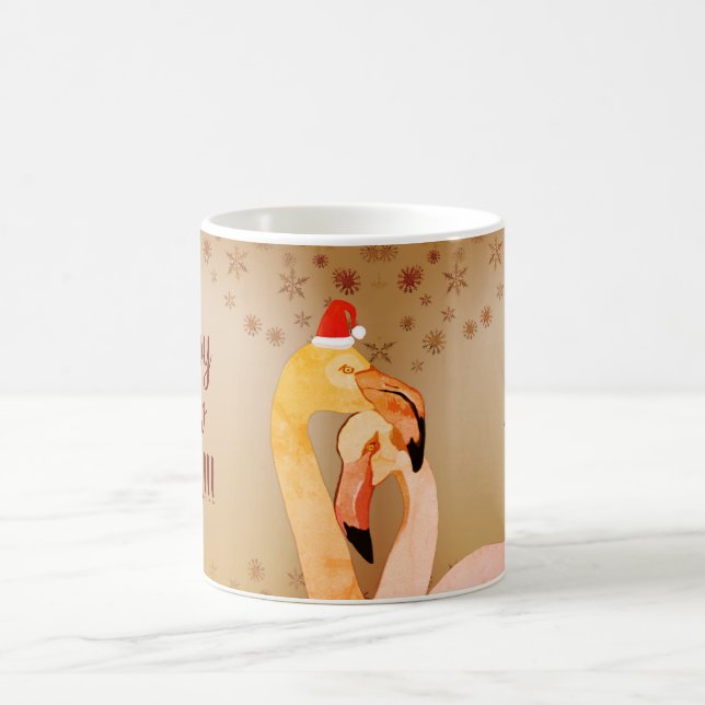 Taza De Café Año Nuevo, Flamingo Birds Mug (Centro)