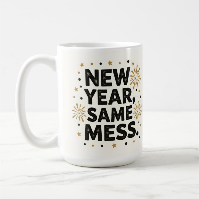 Taza De Café Año nuevo mismo lío (Izquierda)