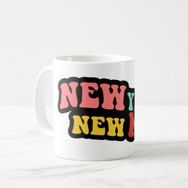 Taza De Café Año Nuevo, New Me Mug (Anverso izquierdo)