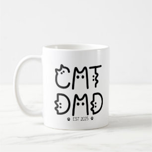 Taza De Café Año Personalizado de papá de gato