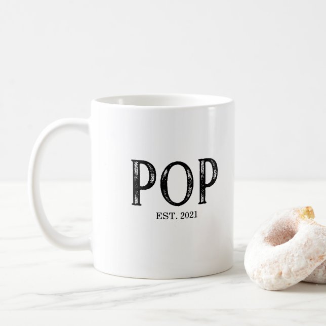 Taza De Café Año pop establecido (Con donut)