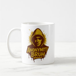 Taza De Café Anonimato Bruh LOGO -
