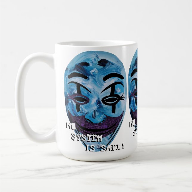 Taza De Café Anónimo desenmascarado (Izquierda)