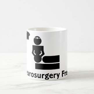 Taza de café anormal de la neurocirugía (blanca)