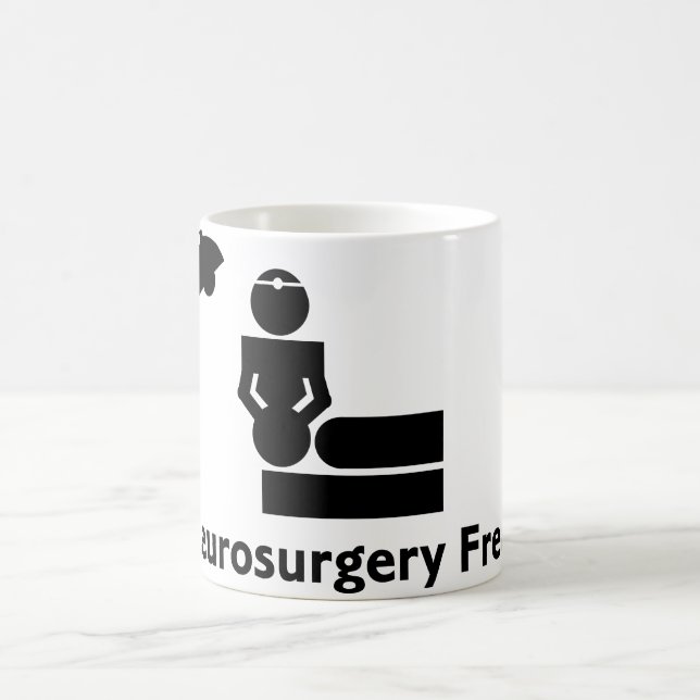 Taza de café anormal de la neurocirugía (blanca) (Centro)