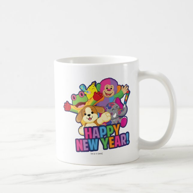 Taza De Café Años Nuevos de globos (Derecha)