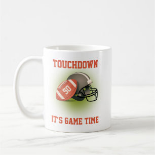 Taza De Café Anotación Cincuenta Fútbol Americano Vintage Cumpl