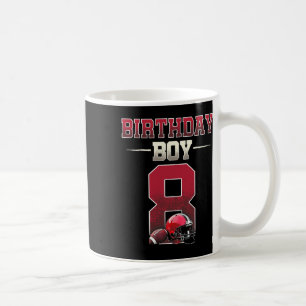 Taza De Café Anotación de fútbol Cumpleaños 8 8 años listo T