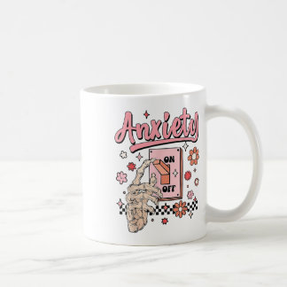 Taza De Café Ansiedad en interruptor divertido activado desacti