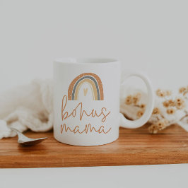 Taza De Café ANSLEY Boho quemó Naranja Rainbow Bonus Mama