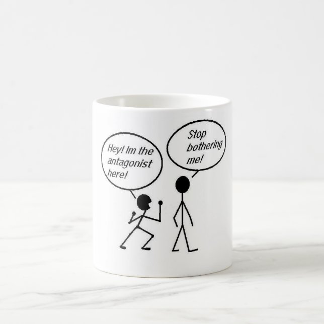 Taza De Café Antagonista Stickmen (Centro)