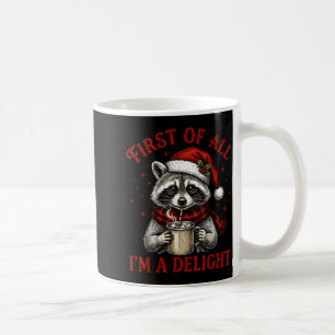 Taza De Café Ante Todo Soy Un Delicioso Mapache Divertido De Na