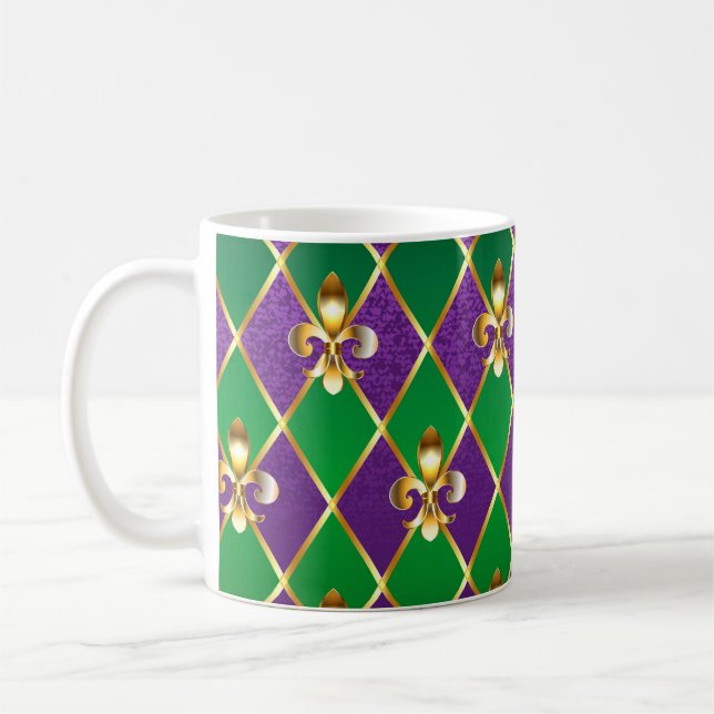 Taza De Café Antecedentes de joyas Mardi Gras (Izquierda)