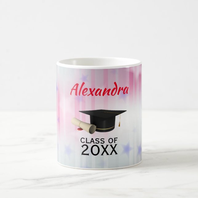 Taza De Café Antecedentes de la bandera estadounidense (Centro)