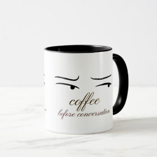 Taza de café antes de la conversación.
