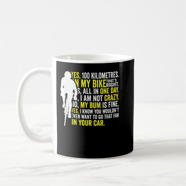 Taza De Café Antes de preguntar ciclismo divertido en bicicleta (Izquierda)
