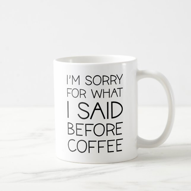 Taza De Café Antes del café (Derecha)