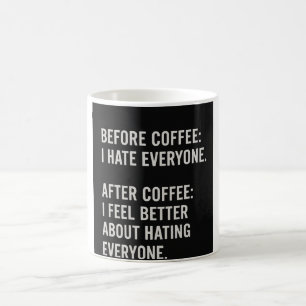 Taza De Café Antes y después del café MUG