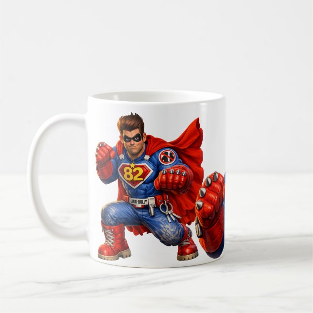 Taza De Café Anti-Bully Super Hero (Izquierda)