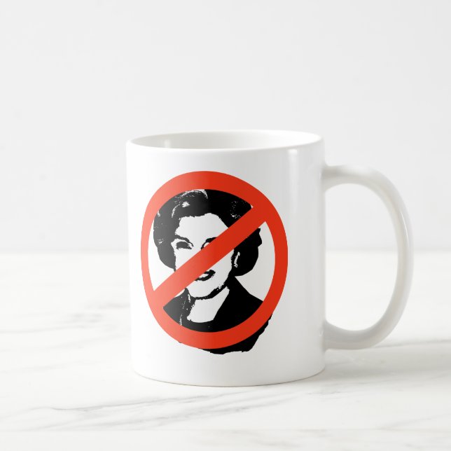 Taza De Café ANTI-FEINSTEIN: Engranaje de Anti-Diane Feinstein (Derecha)