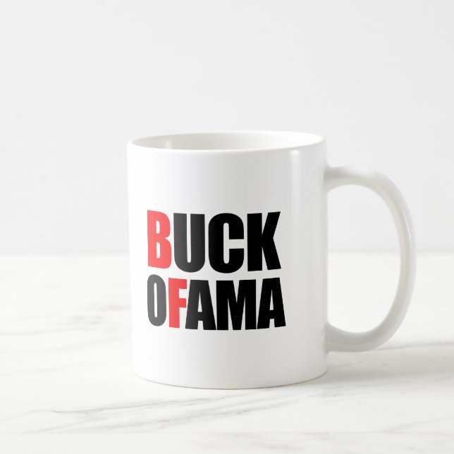 Taza De Café Anti-Obama - CAMISETA del DÓLAR OFAMA (Derecha)