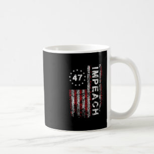 Taza De Café Anti Trump Impugnar 47 Trump 47º Presidente Bander
