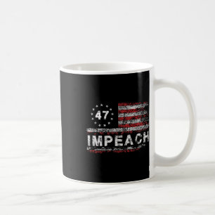 Taza De Café Anti Trump Impugnar 47 Trump 47º Presidente Bander