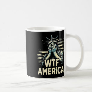 Taza De Café Anti-trump Política Y Democracia Wtf América