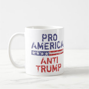 Taza De Café Anti Trump pro-Estados Unidos
