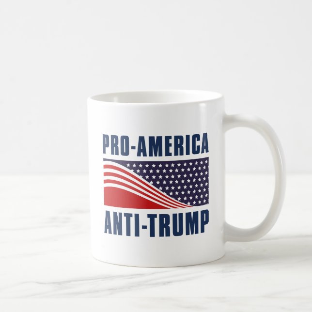 Taza De Café Anti Trump pro-Estados Unidos (Derecha)