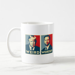 Taza De Café Anti Trump Vance - Extraño y extraño