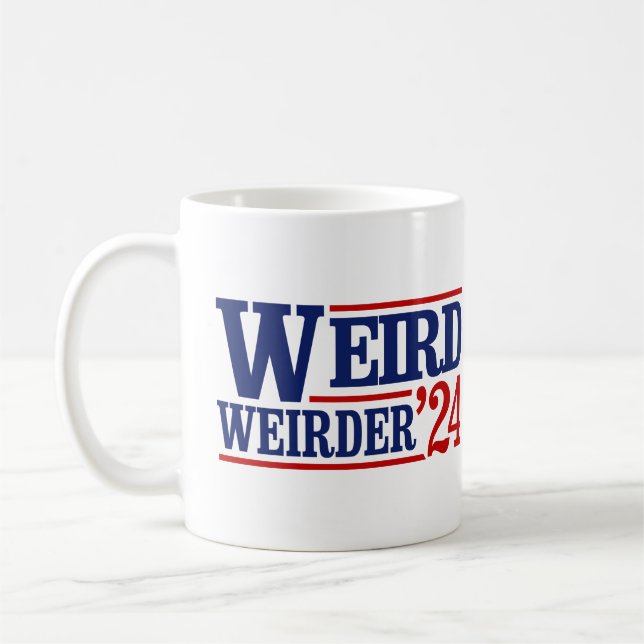 Taza De Café Anti Trump Vance - Raro y más raro 2024 (Izquierda)