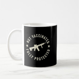 Taza De Café Anti Vacuna No Vacunada Totalmente Protegida 2A Ho
