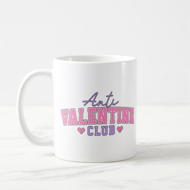 Taza De Café Anti Valentine Club (Izquierda)