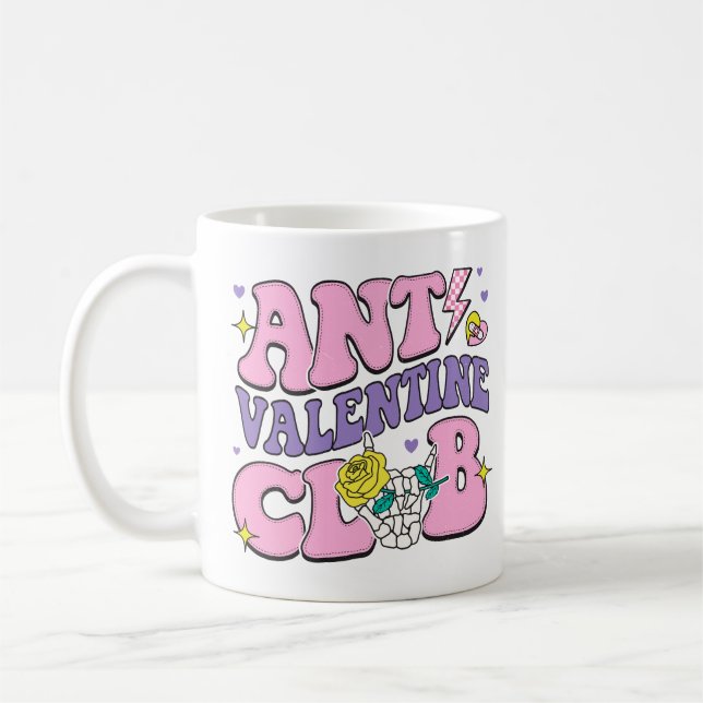Taza De Café Anti Valentine Club (Izquierda)