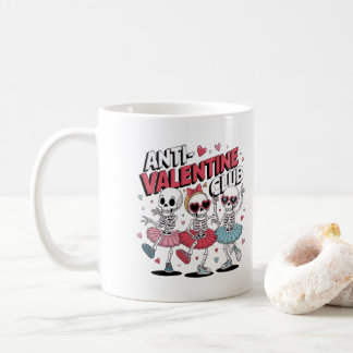 Taza De Café Anti Valentine Girls Club Mug | Sassy Gift