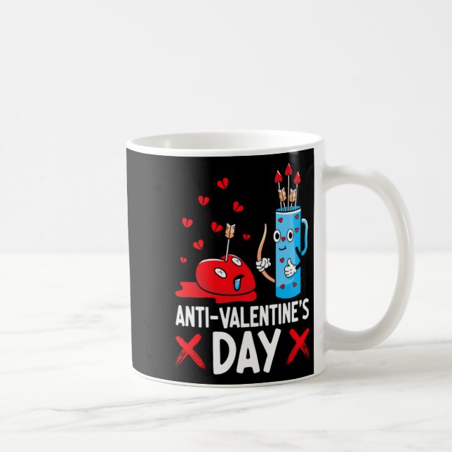 Taza De Café Anti Valentines Day Valentines Day Arrows Single  (Derecha)