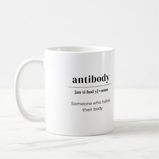 Taza De Café Antibody Dictionary Definition - Someone Who Hates (Izquierda)
