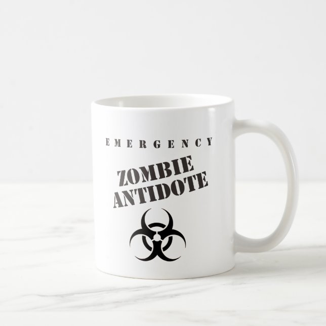 Taza De Café Antídoto del zombi de la emergencia (Derecha)