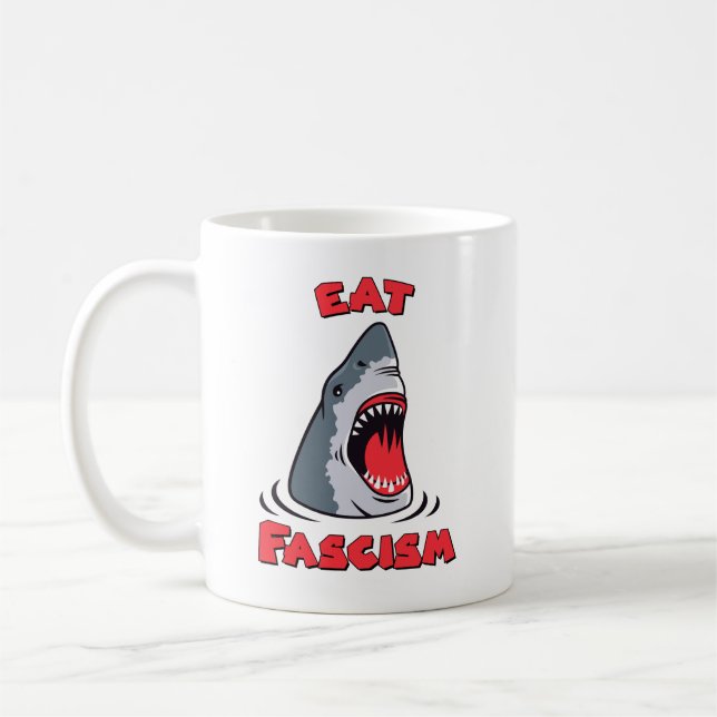 Taza De Café Antifascista fascista de la dieta (Izquierda)