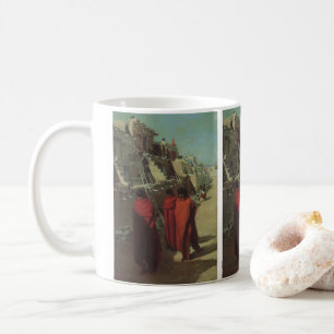Taza De Café Antigua Americana Nativa, Hopi Pueblo por Louis Ak