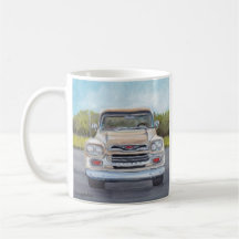 Antigua camioneta Chevy Art Mug del 58
